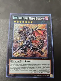 Yugioh Red-Eyes Flare Metal Dragon CORE-EN054 Secret Rare NM - Image 1