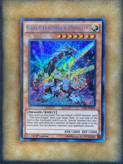 Yugioh Odd-Eyes Saber Dragon YS15-ENF00 Secret Rare 1st Ed NM - Image 1