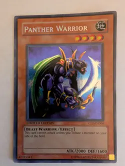 Yugioh PANTHER WARRIOR Limited Edition Secret Rare CT2-EN006 NM - Image 1