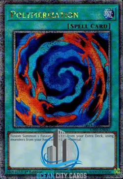 Yugioh Polymerization RA02-EN047 Quarter Century Secret Rare Near Mint 1st Ed - Image 1