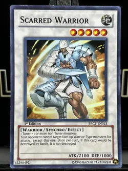 Scarred Warrior - PRC1-EN013 - 1st Edition - Super Rare - Yugioh NM HOLO - Image 3