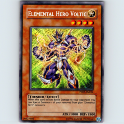 Yugioh Elemental Hero Voltic PP02-EN014 Unlimited Secret Rare Holo - NM 💎 - Image 1