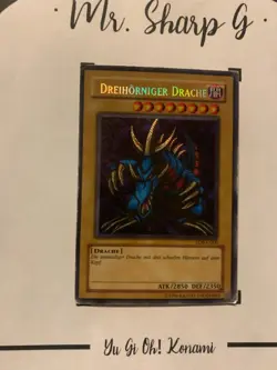 DREIHORNIGER DRACHE - LOB-G000 DEUTSCH Yu-Gi-Oh! CARD SECERET RARE HOLO KONAMI** - Image 4