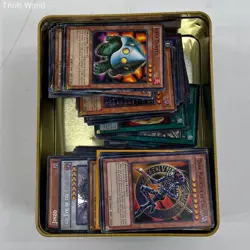 Vintage YuGiOh Card Lot 1st Edition Dark Magician of Chaos Jinzo Holo in Tin - Image 2