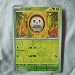 003/064 Rowlet (Reverse Holo) Card | Shrouded Fable : Pokemon Trading Card Game - Image 1