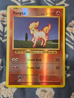Ponyta Reverse Foil 19/108 2016 Evolutions Set Pokemon Card LP - Image 2
