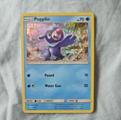 Pokemon TCG - Popplio 4/12 card - McDonald's Collection/promotion - Holo - 2017 - Image 1