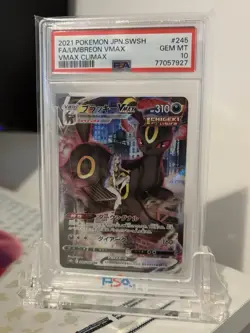 PSA 10 Umbreon VMAX CSR 245/184 VMAX Climax S8b 2021 Pokemon card Japanese Mint - Image 1