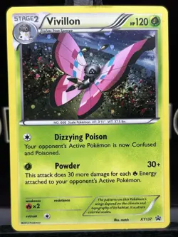 Vivillon - XY137 - Pokemon XY Promo Cosmos Holo Rare Card MP - Image 3
