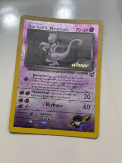 Pokemon Rocket's Mewtwo Holo Promo 8 Winner Card 2003 TCG CCG Rare - Image 2