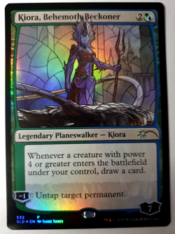 MTG: Secret Lair Drop - Kiora, Behemoth Beckoner - Stained Glass FOIL - NM #532 - Image 1