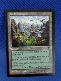 MTG Griffin Canyon Visions 1996 NM Unplayed Magic The Gathering See Description - Image 1