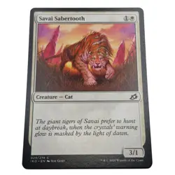 MTG: Savai Sabertooth 029/274 - Ikoria Lair of Behemoths 2020 White Common - Image 1