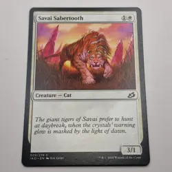 MTG: Savai Sabertooth 029/274 - Ikoria Lair of Behemoths 2020 White Common - Image 2