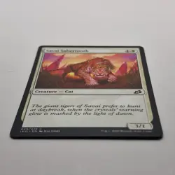 MTG: Savai Sabertooth 029/274 - Ikoria Lair of Behemoths 2020 White Common - Image 3