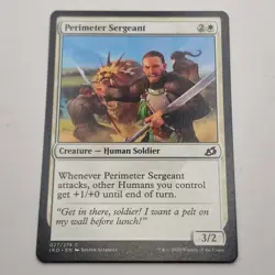MTG: Perimeter Sergeant 027/274 - Ikoria Lair of Behemoths 2020 White Common - Image 2