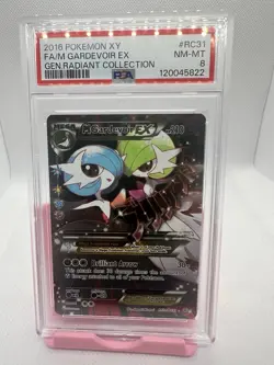 2016 POKEMON XY GENERATIONS RADIANT COLLECTION FULL ART/M GARDEVOIR EX PSA 8 - Image 1