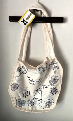 RARE ~ Pokemon Pikachu 025 Sega Die Cut Tote Bag Flower Prize In Japan Only NWT - Image 1