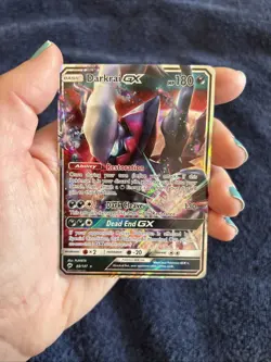 Pokemon 2017 DARKRAI GX 88/147 Sun & Moon Burning Shadows Rare Full Art Holo - Image 2