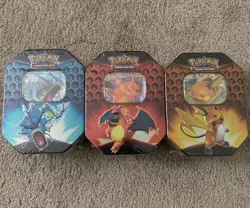 Pokemon TCG : Hidden Fates Tin - Set Of 3 - BRAND NEW - FACTORY SEALED 820650804816 - Image 1