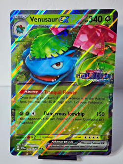 Venusaur Ex Stellar Crown Stamp Jumbo 001/142 Pokemon Pokemon TCG Promo SCR EN - Image 1
