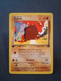 Pokemon - Diglett - Team Rocket 52/82 1st Edition - Common - LP - Image 1