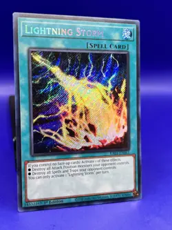 Yugioh Lightning Storm RA01-EN061 Secret Rare NM - Image 3