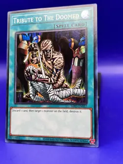 Yugioh! Tribute to the Doomed MRD-EN057 Super Rare 25th Anniversary NM - Image 2