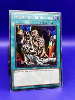 Yugioh! Tribute to the Doomed MRD-EN057 Super Rare 25th Anniversary NM - Image 3