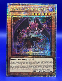 YuGiOh BLACKWING SIMOON THE POISON WIND Quarter Century Secret Rare RA01-EN012 - Image 1