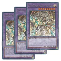 Yugioh Mysterion the Dragon Crown x 3 - 1st Edition Rare NM - Plus Free Holo - Image 1