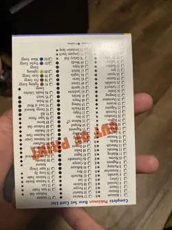 Pokemon Card List Vintage Booklet / Checklist Base set 2 Fossil Jungle - Image 2