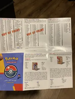 Pokemon Card List Vintage Booklet / Checklist Base set 2 Fossil Jungle - Image 3