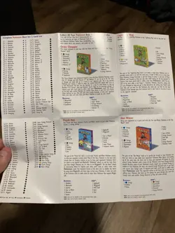 Pokemon Card List Vintage Booklet / Checklist Base set 2 Fossil Jungle - Image 4