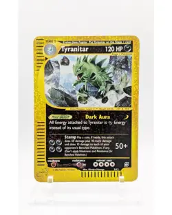 Pokemon EXPEDITION - #S3/S12 Tyranitar - Box Topper - ENG - Heavily Played - Image 1