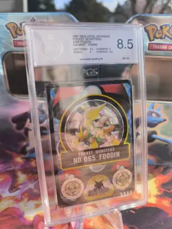 Pokemon Card Simsala Alakazam Sealdass Holo Prism 1997 Japanese PSA / PGS 8.5 - Image 1