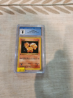 Pokemon TCG Base Set 1st Edition Vulpix, CGC graded 8.0, NM/Mint - Image 1