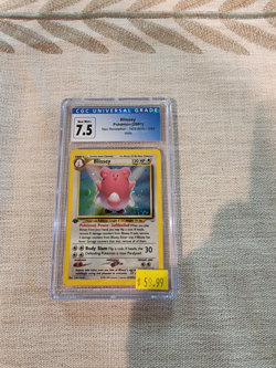 Pokemon TCG Neo Revelation 1st Edition Holo Blissey, CGC graded 7.5, Near Mint+! - Image 1