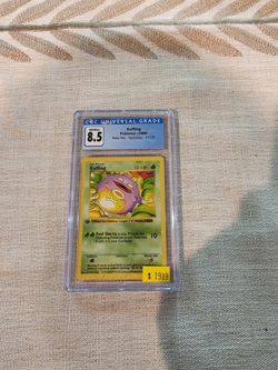 Pokemon TCG Base Set 1st Edition Koffing, CGC graded 8.5, NM/Mint+! - Image 1