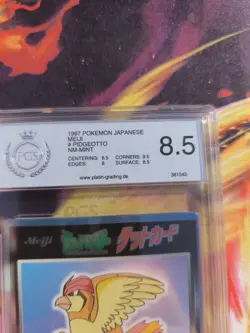 Pokemon Card Pidgeotto Tauboga Meiji Promo Holo Foil Japanese PSA / PGS 8.5 - Image 4