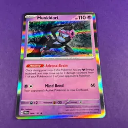 Munkidori 044/131 SV Prismatic Evolutions Rare Holo Pokemon 2025 TCG Card - Image 1