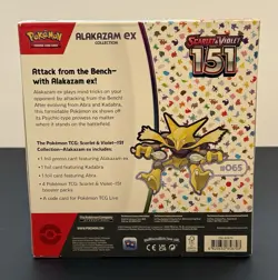 Pokemon Scarlet & Violet 151 Alakazam EX Collection Booster Box Factory Sealed - Image 3