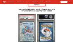 Pokemon 2021 Rayquaza VMAX 218/203 Alt Art Evolving Skies GEM MINT PSA 10 - Image 3