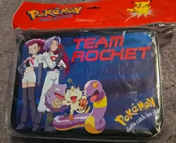 1990's Pokemon Team Rocket Tin Lunch Box - Sealed WOTC Vintage Collector's Item - Image 1