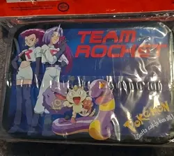 1990's Pokemon Team Rocket Tin Lunch Box - Sealed WOTC Vintage Collector's Item - Image 2