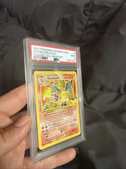 2021 Pokemon Celebrations Charizard Holo #4 Classic Coll-base Set Psa 9 - Image 3