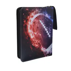 Football Card Binder, 4 Pocket Sport Card Binder 400 Pockets Trading Cards Co... - Image 1
