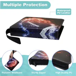 Football Card Binder, 4 Pocket Sport Card Binder 400 Pockets Trading Cards Co... - Image 2