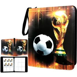 Trading Card Binder 900 Pockets, Soccer Card Binder Holder with 50 Removable ... - Image 1