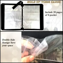 Trading Card Binder 900 Pockets, Soccer Card Binder Holder with 50 Removable ... - Image 5